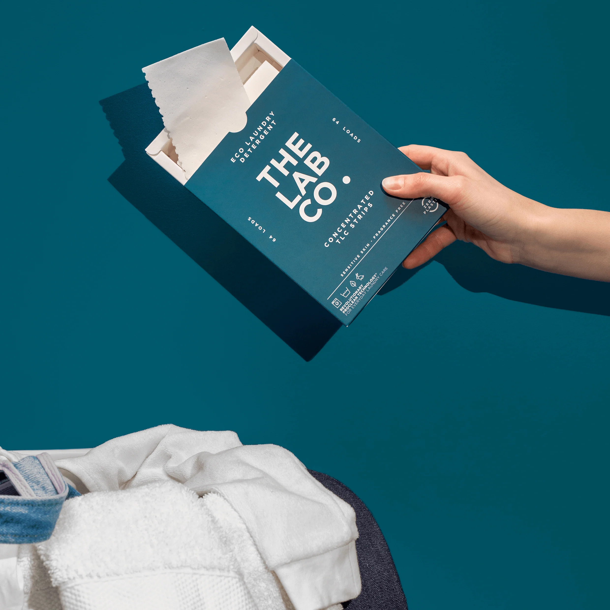 Fragrance Free Laundry Detergent Strips 64 Loads - Image 4